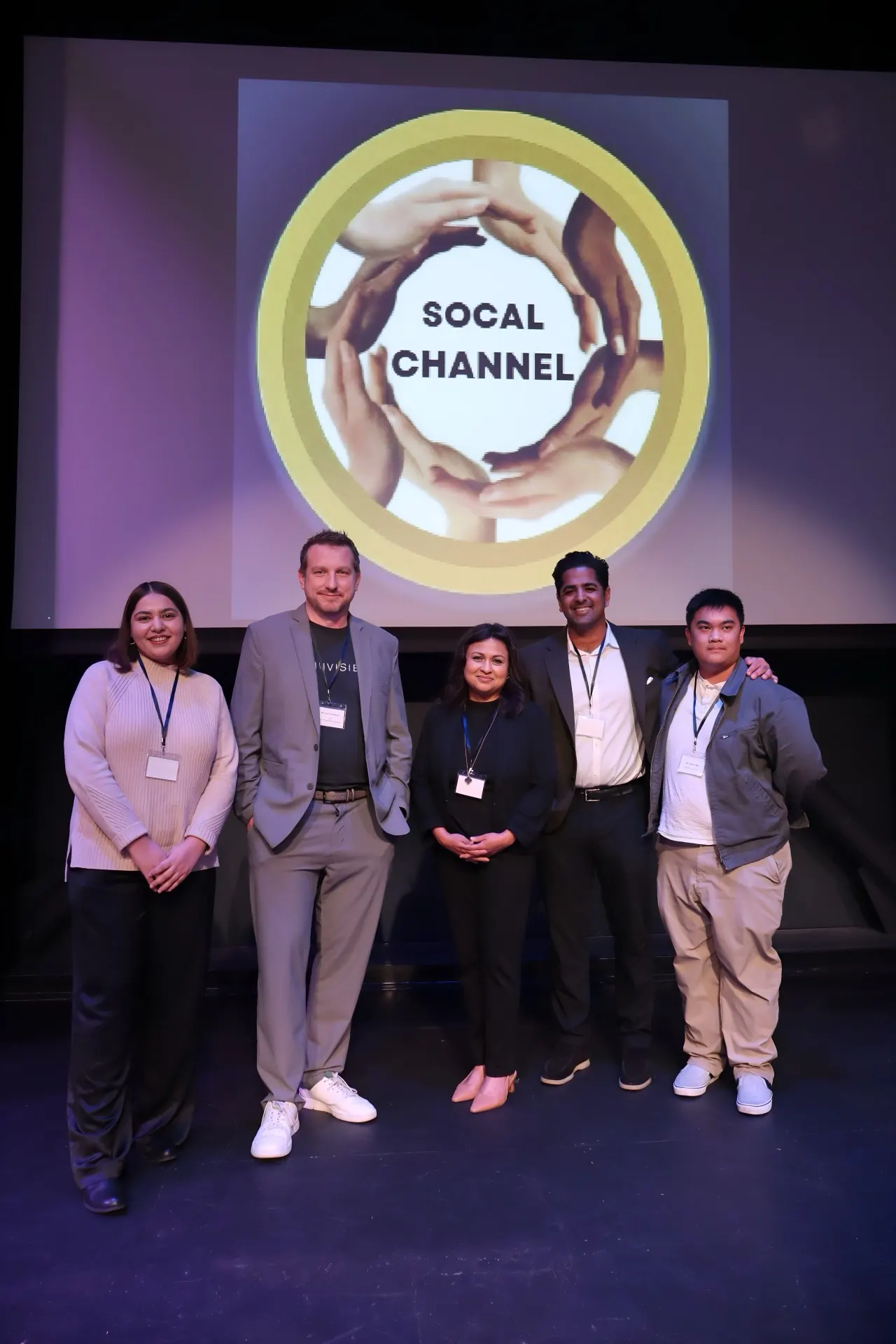 Team SoCal Channel ready to pitch.